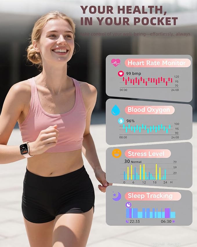 Smart Watch for Women Men, Fitness and Sleep Trackers - Image 2