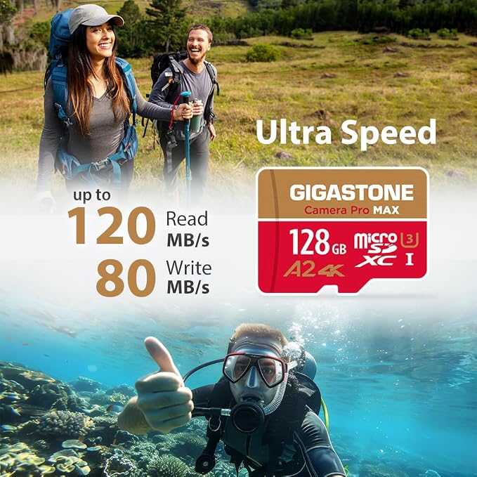 【5-Years Data Recovery】 GIGASTONE 128GB Micro SD Card - Image 3