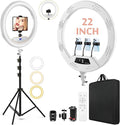 22"Ring Light with Stand, Ring Light Tripod by MACTREM
