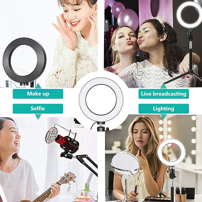 Ring Light OEBLD Dimmable with 3 Light Modes & 10 Brightness Level LED Ring - Image 4