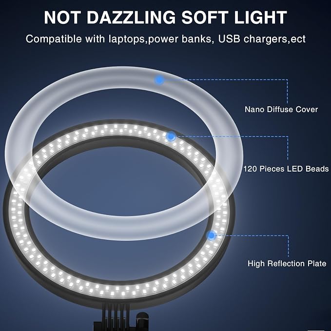 Desk Ring Light with Stand - Image 10