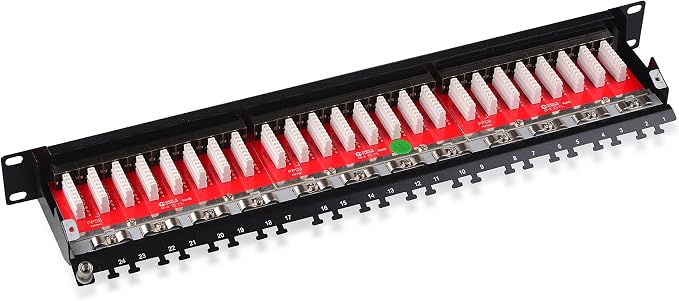 Cable Matters Rackmount or Wall Mount 24-Port Shielded RJ45 Patch Panel - Image 3