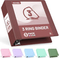 Sooez BinderX Extra Durable 3 Inch 3 Ring Binder, D-Ring Large Binder, Holds by Sooez