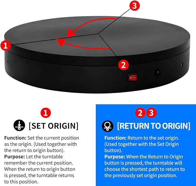 19.7In Large Programmable Motorized Electric Turntable Command-Controlled - Image 5