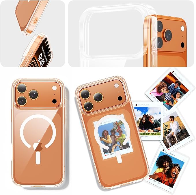 toushion 3 in 1 for iPhone 17 Pro Case Clear, Fits MagSafe, Not Yellowing - Image 7