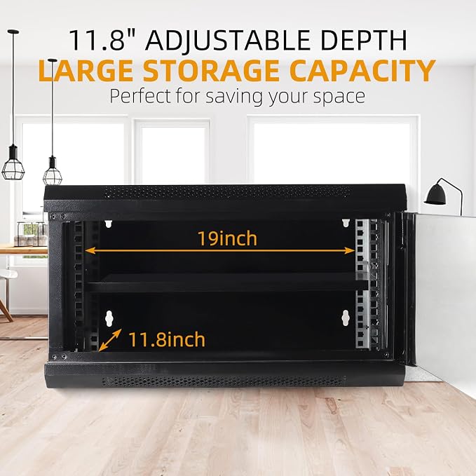 6U Wall Mount Network Server Cabinet - Image 5