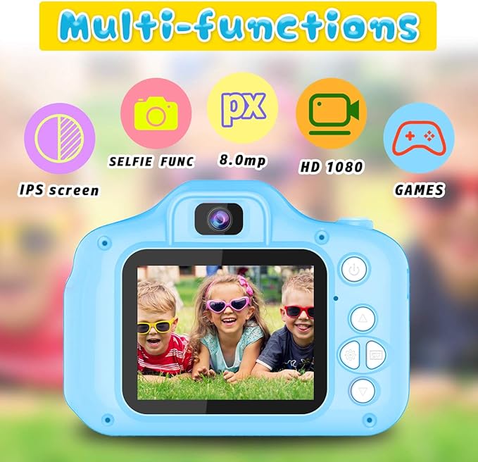 Seckton Upgrade Kids Selfie Camera, Christmas Birthday Gifts - Image 2