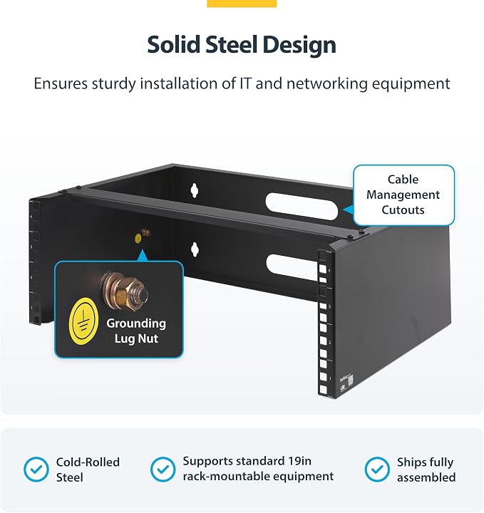StarTech.com 4U Wall Mount Network Rack - Image 3