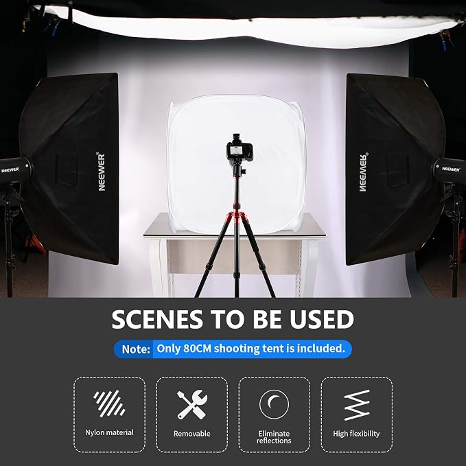 Neewer® 24x24 inch/60x60 cm Photo Studio Shooting Tent Light Cube Diffusion - Image 8
