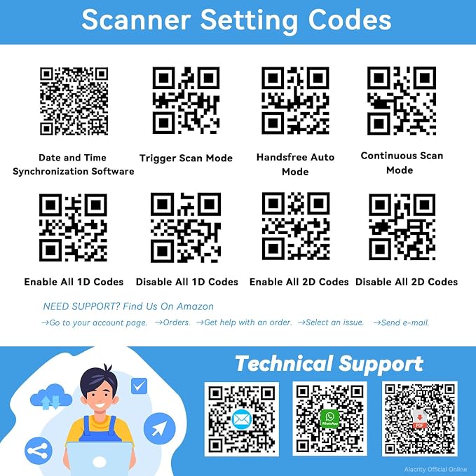 Alacrity Upgraded 2D Industrial Barcode Scanner - Image 2