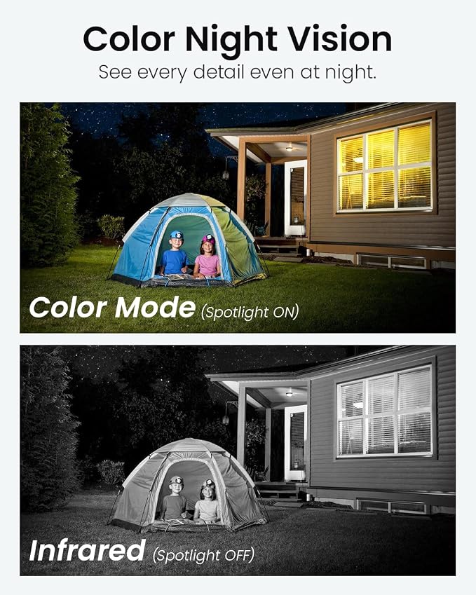 DEKCO 2K WiFi Surveillance Security Camera Outdoor/Home/Dome, Pan-Tilt 360° View - Image 6