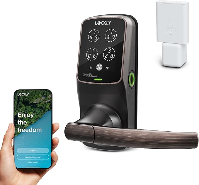 Lockly Secure Pro Smart Lock Wi-Fi, Keyless Entry Digital Keypad Door Lock by Lockly