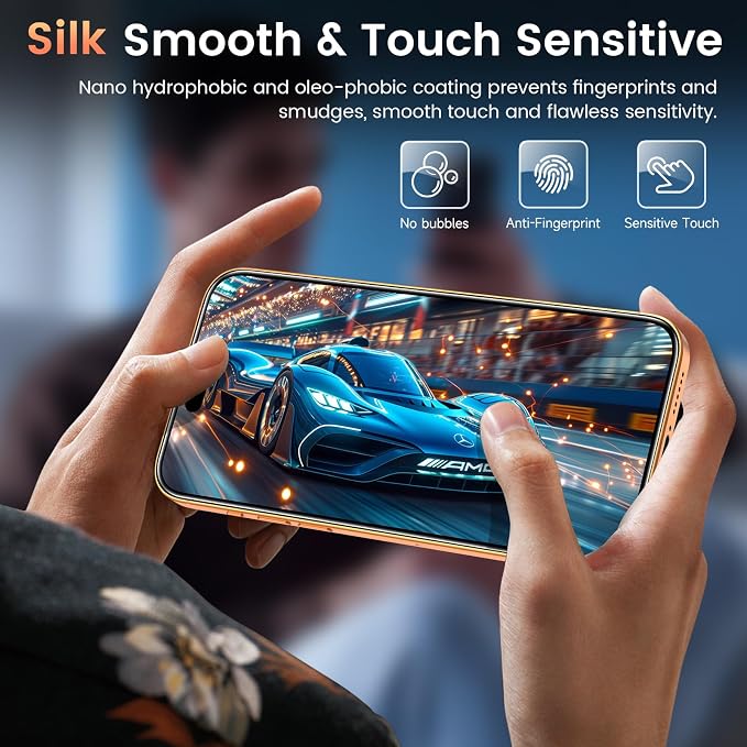 Fotbor Compatible with 3 Pack iPhone 17 Pro Screen Protector with 1 Set Camera - Image 7
