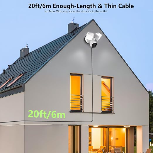 Power Cable and Plug-in Mount for Floodlight Cams Compatible - Image 5