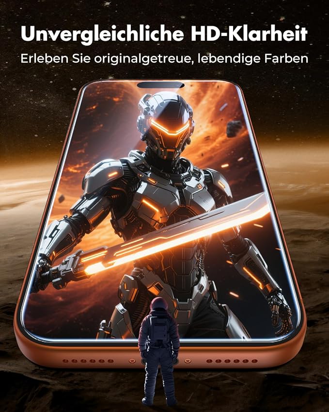 UNBREAKcable iPhone 17 Pro Screen Protector 3-Pack, Upgraded Dual-Tempered - Image 4