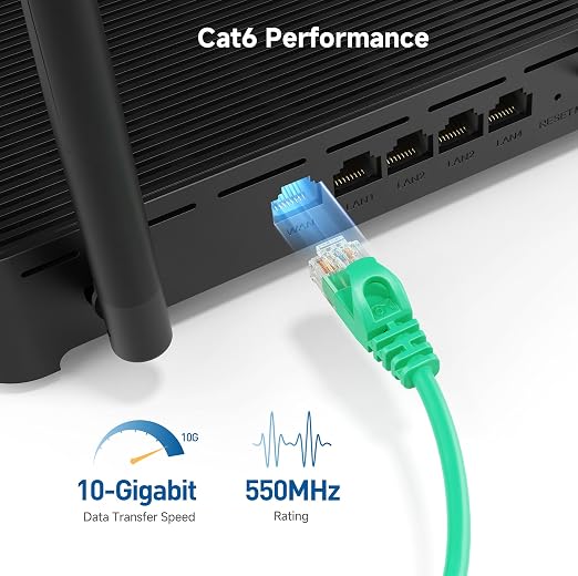 Cable Matters 10Gbps Snagless Cat 6 Ethernet Cable - 14ft - Image 3