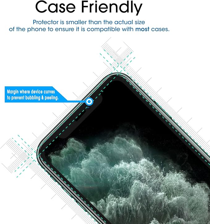 amFilm 2 Pack OneTouch Glass Screen Protector - Image 4