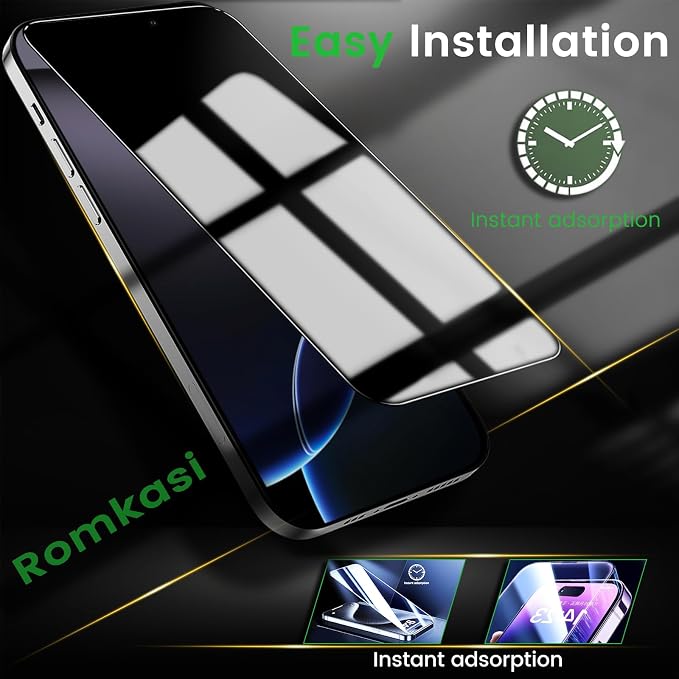 Romkasi 4 Pack Privacy Screen Protector - Image 6