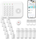 Alarm System for Home Security, 20-Piece WiFi+4G Home Alarm DIY Kit, SOS Button by PGST