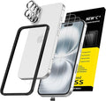 NEW'C 3x for iPhone 16 Plus Screen Protector+ 3x Camera Lens Protector by NEWC