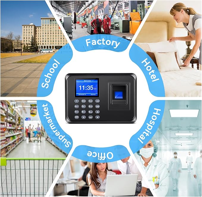 Time Clocks for Employees Small Business, Time Clock, Attendance Machine ​with - Image 6