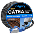 Cat6A Outdoor Ethernet Cable 125 ft Supports POE, 23AWG 550MHz high-Speed CAT6A by EthernetCable