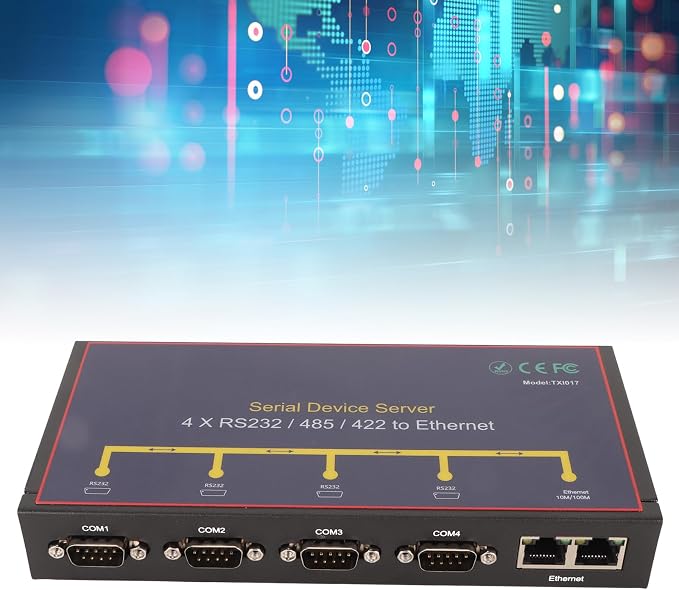 Zyyini 4-Port Serial Device Server Converter, RS232/RS485/RS422 to Ethernet - Image 5
