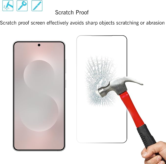 Ailun Glass Screen Protector for Galaxy S25 Edge 3 Pack + 3 Pack Camera Lens - Image 3