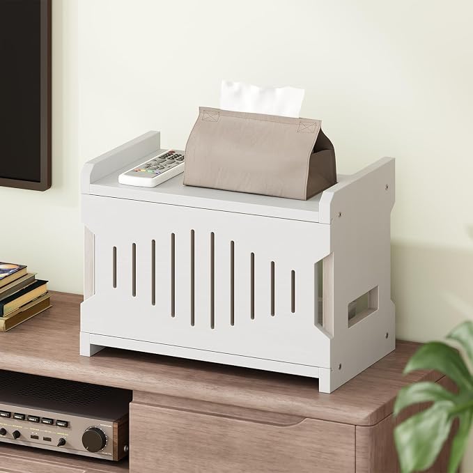 HOOBRO Wi-Fi Router Box Hider, WiFi Router Storage Box - Image 2