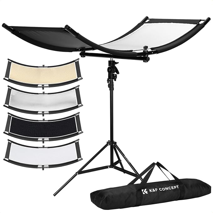 K&F CONCEPT U-Shape Reflector Curved Reflector 100x45cm by KFCONCEPT