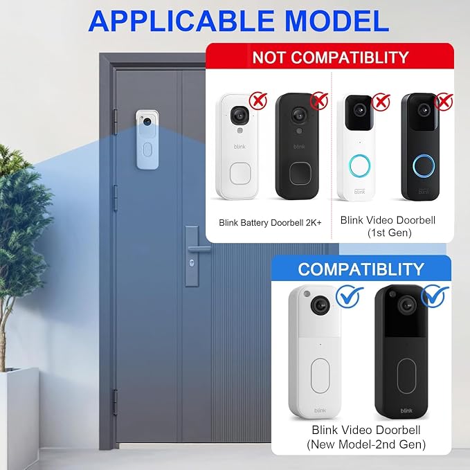 No Drill Doorbell Mount for All-new Blink Video Doorbell Only, Not Block - Image 2