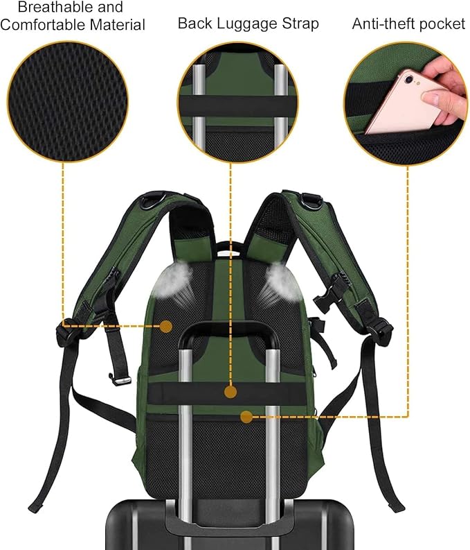 MOSISO Camera Backpack, DSLR/SLR/Mirrorless Photography Camera Bag 15-16 inch - Image 8