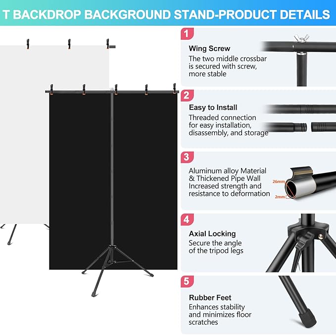 Black White Backdrop Screen - Image 7