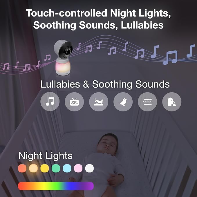 VTech Smart WiFi Baby Monitor, 2 Cameras - Image 9