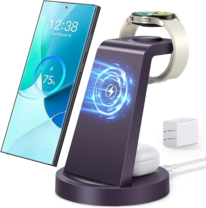 Wireless Charger for Samsung: 3 in 1 Wireless Charging Station for Samsung - Image 9