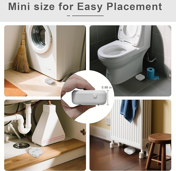 WiFi Water Leak Detectors 100dB Smart Water Sensor Alarm - Image 5