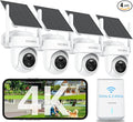 4K Security Cameras Wireless Outdoor, No Subscription, -15°F Cold, Ethernet by 247SecurityWire-Free