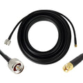 25ft N Male to SMA Male Cable, SMA to N Cable 50 ohm Ultra Low Loss KMR240 by GEMEK