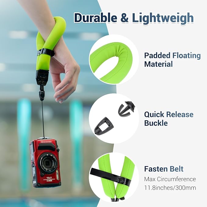 JJC Waterproof Camera Float Strap Cell Phone Float Strap - Image 3