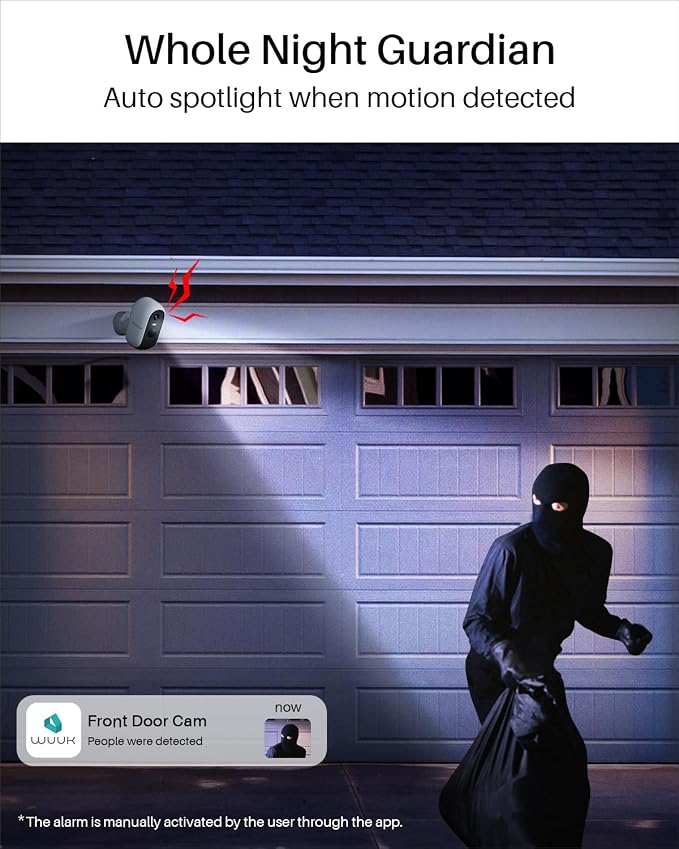 WUUK Security Cameras Wireless Outdoor, Indoor Home Surveillance System - Image 7
