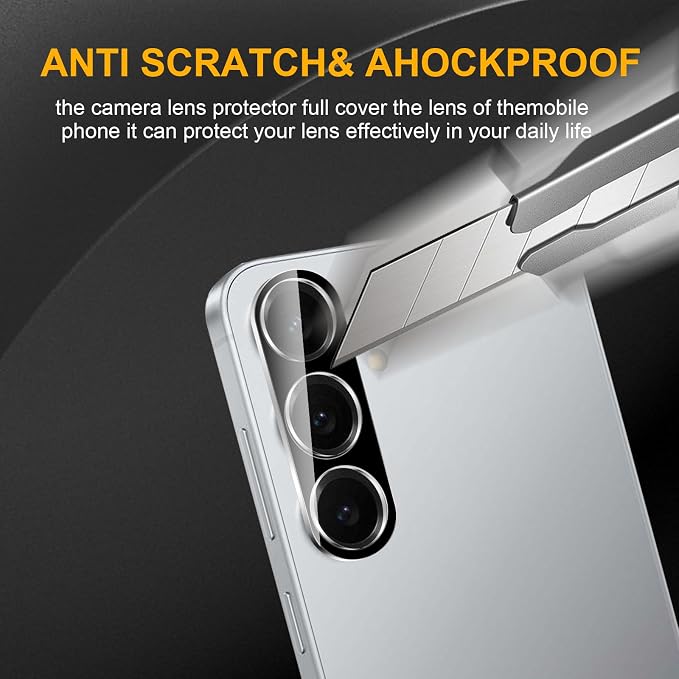 3 Pack Camera Lens Protector for Samsung Galaxy S25 Plus, Tempered Glass - Image 4