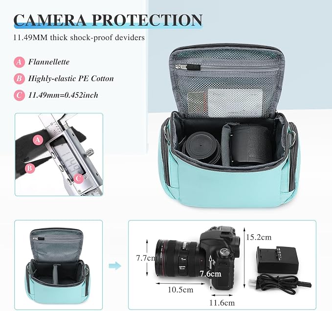 G-raphy Camera Bag Case Compact Lightweight Shoulder Crossbody Sling - Image 4