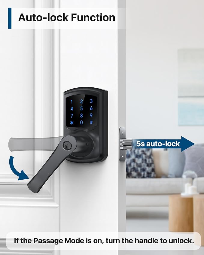 HIDALIFE Keyless Entry Door Lock, Keypad Door-Lock - Image 7