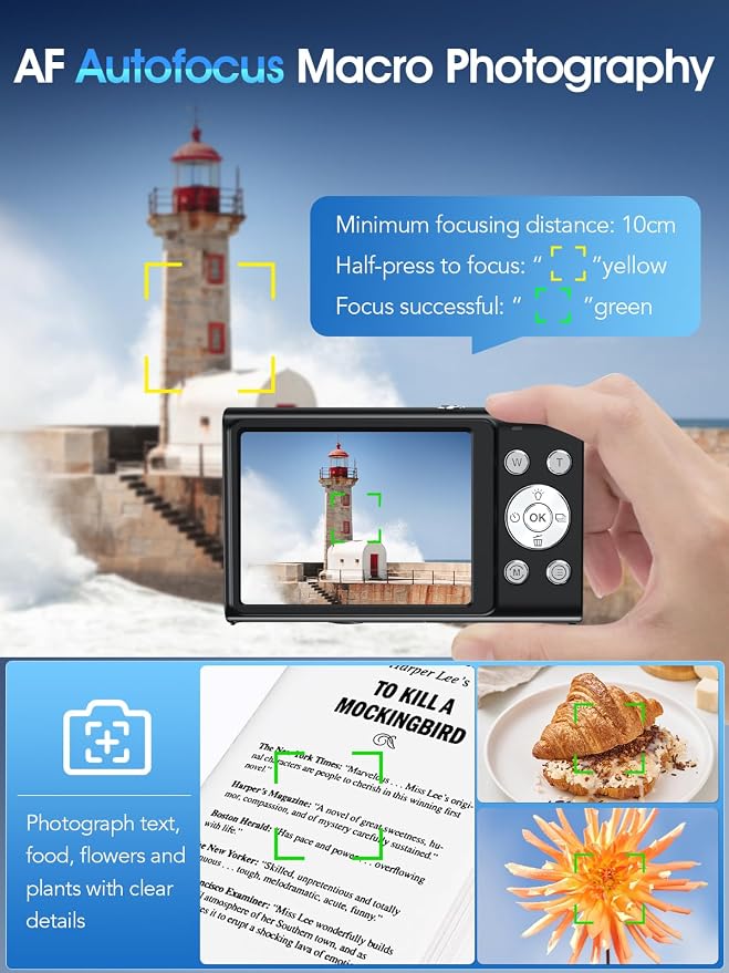 Digital Camera, Autofocus 4K Vlogging Camera - Image 5