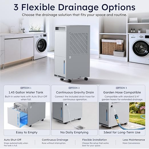 5000 Sq.Ft Energy Star Most Efficient 2024 Dehumidifier, Max 100 Pint Moisture - Image 5