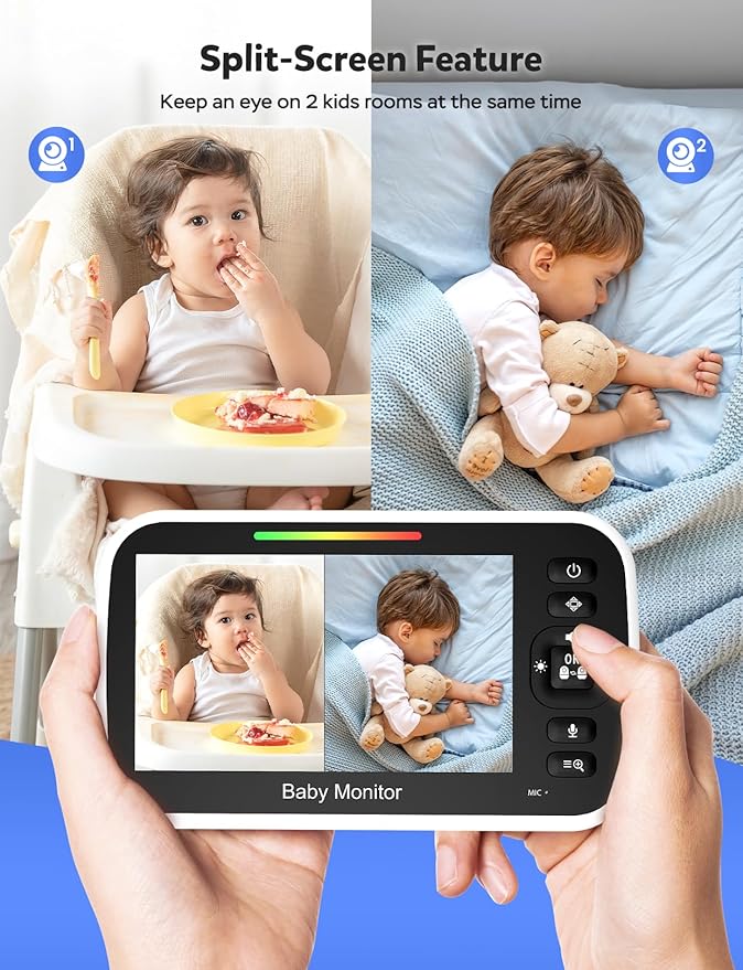GoodBaby 5" Split Screen Baby Monitor - Image 2