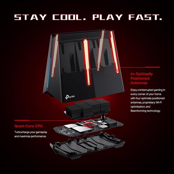 TP-Link Tri-Band AXE5400 Wi-Fi 6E Gaming Router Archer GXE75 | 6-Stream 5.4 - Image 8