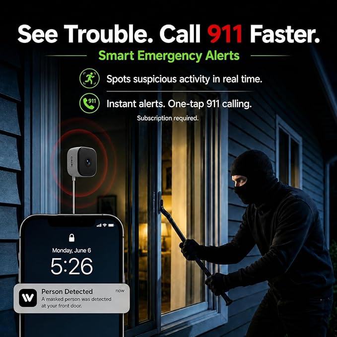 2K Window Camera, 5Ghz & 2.4Ghz WiFi Security Camera - Image 3
