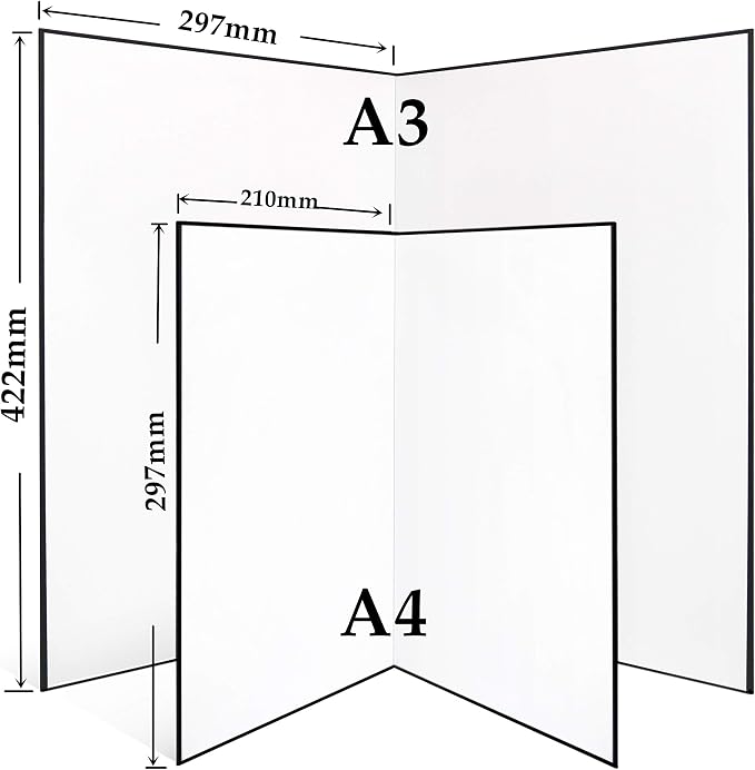 Light Reflector 3 in 1 Photography Reflector Cardboard, A3 Size Folding Light - Image 6