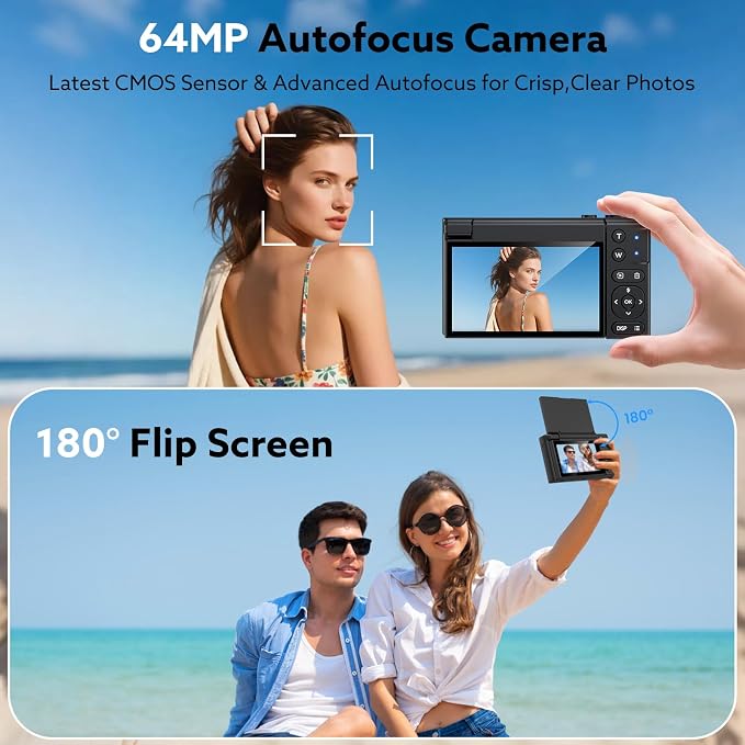 4K Digital Camera, 64MP Vlogging Camera - Image 3